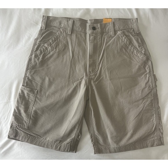 Carhartt 34 Regular Tan Khaki Shorts BS0147-M Loose Fit Utility Cargo NWT - Picture 2 of 8
